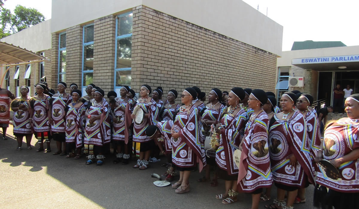Lutsango's Departure for the 2nd leg of the Buganu Ceremony at Hlane Royal Residence