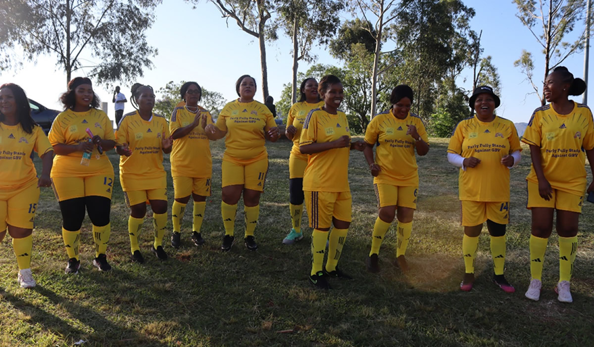 Soccer was part of the activities during Parliament Wellness Day