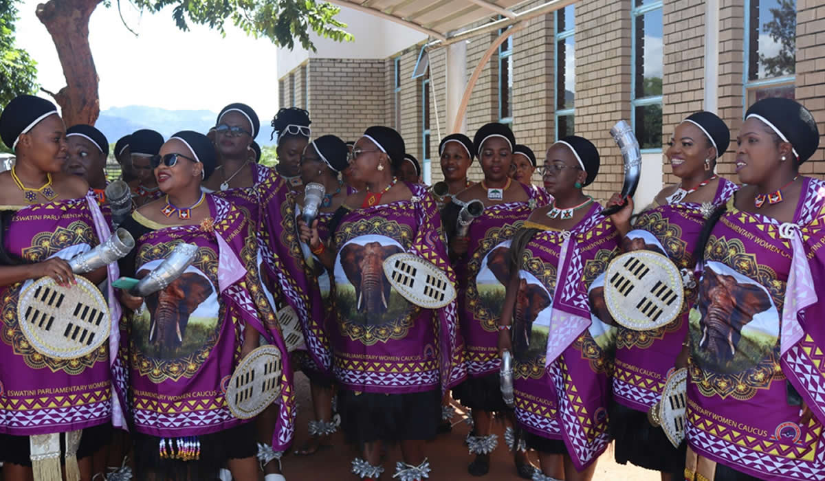 President of the Senate Commissions the Women Regiment (Lutsango) for the Buganu Cultural Ceremony.